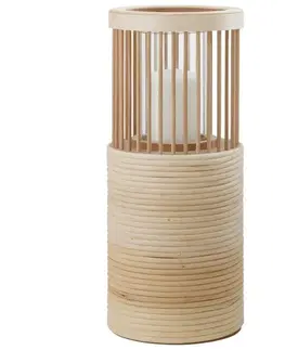 Svietniky a stojany na sviečky Sklenený Svietnik Bamboo, V: 41,7cm