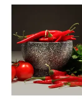 Tapety jedlá a nápoje Fototapeta červená zelenina - Red dychotomy