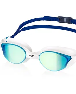 Plavecké okuliare Plavecké okuliare Aqua Speed Vortex Mirror Black/Blue/Rainbow Mirror