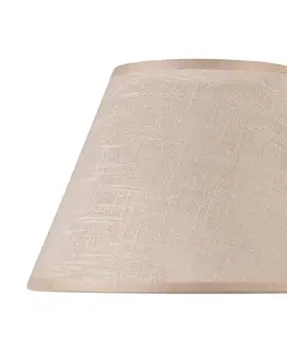 Lampy  Náhradné tienidlo JUTA E27 pr. 19 cm béžová 