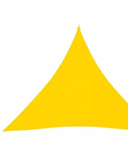 Stínící textilie Plachta proti slnku oxfordská látka trojuholník 3,6 x 3,6 x 3,6 m Dekorhome Hnedá