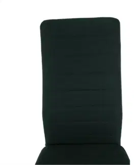Stoličky Stolička, smaragdová látka/čierny kov, COLETA NOVA