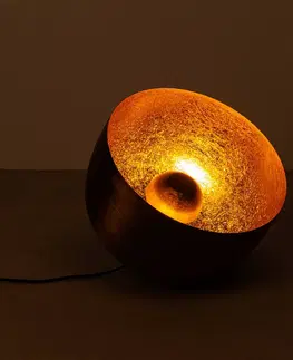 Stojacie lampy KARE Stojacia lampa KARE Apollon, čierna, Ø 35 cm