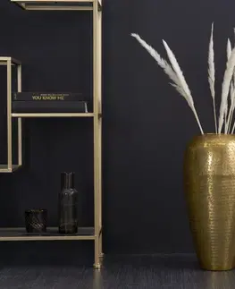 Bytové doplnky a dekorácie Podlahová váza SINIS Dekorhome Zlatá