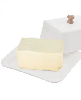 Dózy na potraviny Orion Porcelánová máslenka WHITELINE, 17 x 14 cm 