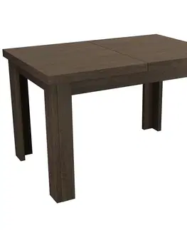 Jedálenské stoly Rozkladací stôl  malý Indianapolis 120/160x80cm tmavý jaseň