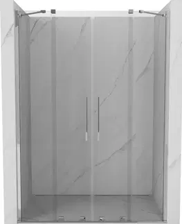Sprchovacie kúty MEXEN/S - Velar Duo posuvné sprchové dvere 140, transparent, chróm 871-140-000-02-01