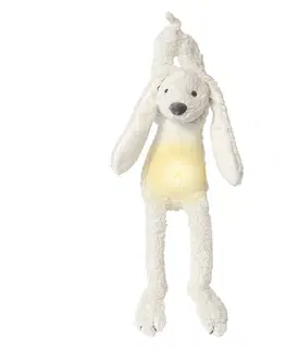 Plyšové hračky HAPPY HORSE - hudobný Králiček Richie so svietielkom - krémový veľkosť: 34 cm
