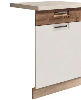 Dvierka a čelá zásuviek pre kuchynske skrinky Dvierka na umývačku Favorit Zm60 Sonoma/White+Ribbeck