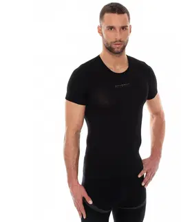 Pánske tričká Unisex termo tričko Brubeck s krátkym rukávom Graphite - XXL