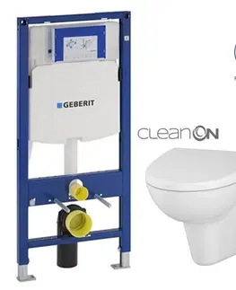 Kúpeľňa GEBERIT Duofix bez tlačidla + WC CERSANIT CLEANON PARVA + SEDADLO 111.300.00.5 PA1