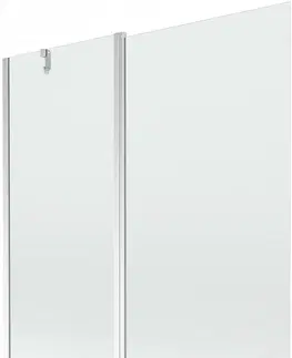 Sprchové dvere MEXEN - Flip vaňová zástena 1-krídlo 140x150 cm, transparent, chróm 894-140-101-01-00
