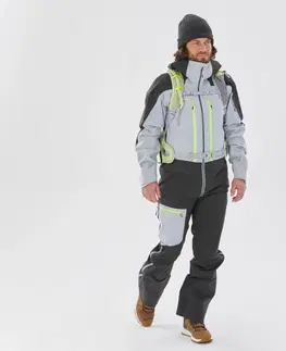 bundy a vesty Pánska skialpinistická bunda Mountain Touring sivá