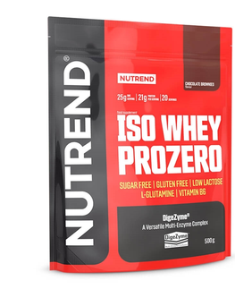 Proteíny Práškový koncentrát Nutrend ISO WHEY Prozero 500 g slaný karamel