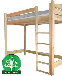 Drevené postele Poschodová posteľ I borovica