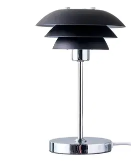 Lampy na nočný stolík Dyberg Larsen Dyberg Larsen DL16 stolová lampa kovová čierna