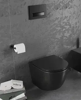 Kúpeľňa MEXEN/S - Sada pre skrytú inštaláciu bidetu Felix B s bidetom Lena, čierna mat 69935224885