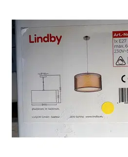 Svietidlá Lindby Lindby - Luster na lanku NICA 1xE27/60W/230V 