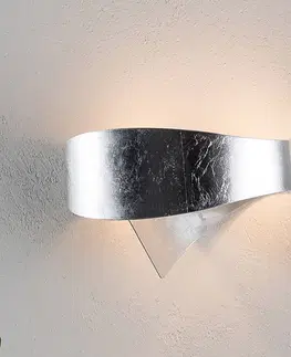 Nástenné svietidlá Selène Strieborné dizajnové nástenné svietidlo Scudo