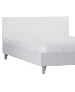 Postele KONDELA Fiera 90 jednolôžková posteľ biela
