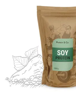 Proteíny Protein & Co. Sójový proteín natural – 1 kg