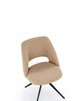 Stoličky Otočné jedálenské kreslo K546 Halmar Béžová