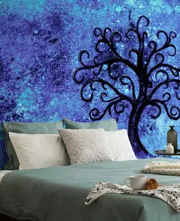 Samolepiace tapety Samolepiaca tapeta strom života na modrom pozadí