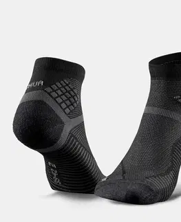 ponožky Turistické polovysoké ponožky Hike 500 2 páry čierne