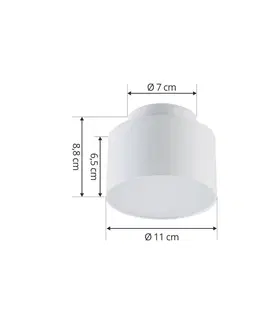 Bodové svetlá Lindby Lindby LED reflektor Nivoria, Ø 11 cm, pieskovo biely