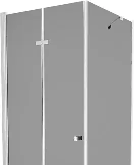 Vane MEXEN/S - Lima sprchovací kút 90x90, grafit, chróm + biela vanička so sifónom 856-090-090-01-40-4010