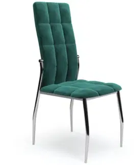 Čalúnené stoličky Stolička W153 c.zelená