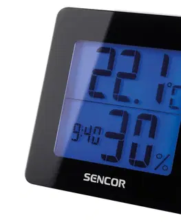 Predlžovacie káble Sencor Sencor - Meteostanica s LCD displejom a budíkom 1xAA čierna 