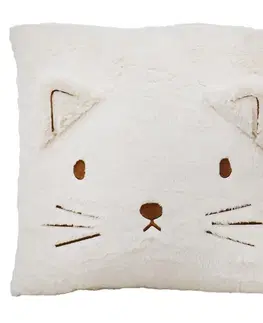 Dekoračné vankúše Vankúš mačka  hnedá 40x40 cm