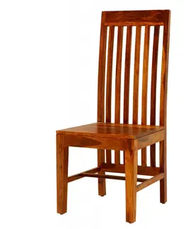 Jedálenské stoličky Stolička Gani s priečkami z indického masívu palisander