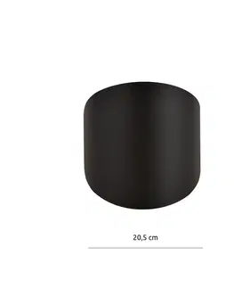 Stropné svietidlá Euluna Stropné svietidlo Form 3, čierne, 20,5 x 22,5 cm