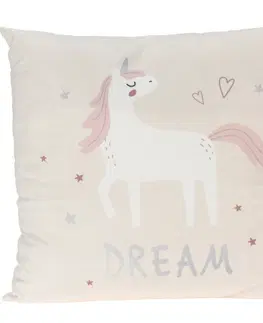 Vankúše Detský vankúš Unicorn dream biela, 40 x 40 cm​
