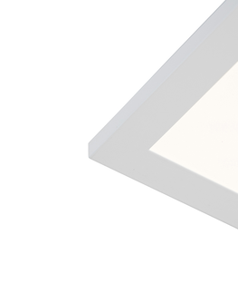 Stropne svietidla Stropné svietidlo biele 45 cm vrátane LED s diaľkovým ovládaním - Orch