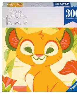 Hračky puzzle RAVENSBURGER - Disney 100 rokov: leví kráľ 300 dielikov