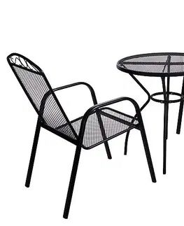 Stolčeky DEOKORK Kovový stôl STEEL (ø70 cm)