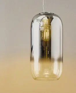 Závesné svietidlá Artemide Artemide Gople sklenená závesná lampa Ag/striebro
