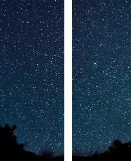 Obrazy vesmíru a hviezd 5-dielny obraz mliečna dráha medzi hviezdami