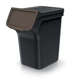 Odpadkové koše NABBI NPW20S4 odpadkový kôš na triedený odpad (4 ks) 20 l čierna