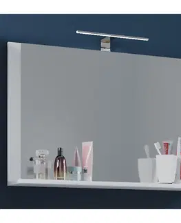 Zrkadlá na stenu Biele Zrkadlo Do Kúpeľne Š: 80 Cm