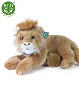 Plyšové hračky RAPPA - Plyšový lev ležiaci 40 cm ECO-FRIENDLY