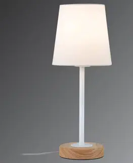 Lampy na nočný stolík Paulmann Paulmann Stellan stolná lampa textilné tienidlo