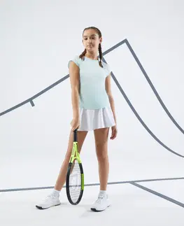 bedminton Dievčenské tričko TTS Soft na tenis zelené