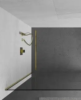 Sprchové dvere MEXEN/S - Kyoto Sprchová zástena WALK-IN 85 x 200, transparent 8 mm, zlatá 800-085-101-50-00