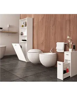 Kúpeľňový nábytok Kúpeľňová skrinka, biela, NATALI TYP 7