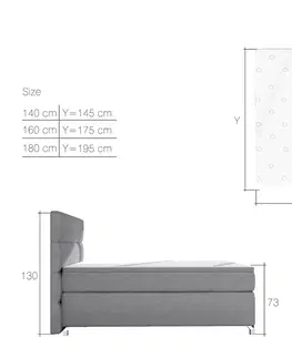 Postele NABBI Avellino 180 čalúnená manželská posteľ s úložným priestorom čierna (Soft 11)