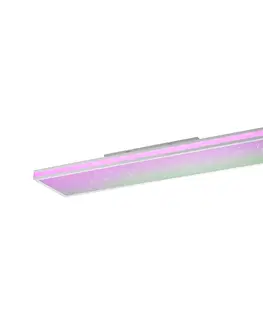 Stropne svietidla Stropné svietidlo biele obdĺžnikové vrátane LED s diaľkovým ovládaním - Trafalgar